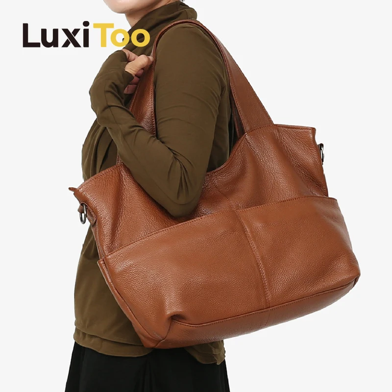 Casual Tote Bag Genuine Leather Handbag Women Luxury High Quality Shoulder Bags Cowhide Messenger Bag Crossbody Bags Luxury Soft
Casual Tote Bag Genuine Leather Handbag Women Luxury High Quality Shoulder Bags Cowhide Messenger Bag Crossbody Bags Luxury Soft