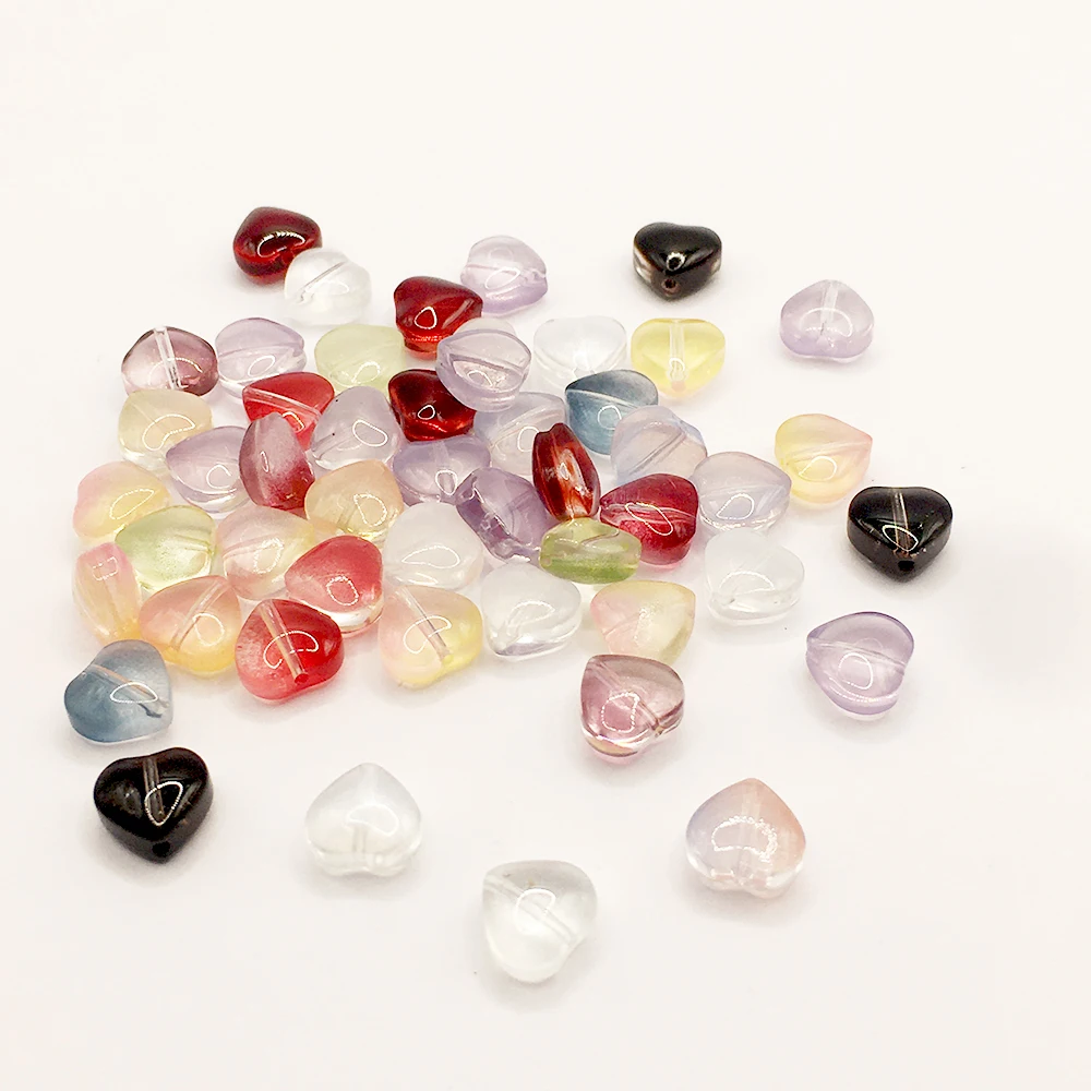 50PCS 8mm Gradient Color Heart Shape Glass Beads Loose Space Love For Jewelry Making Bracelets DIY Pendant Necklace Accessories
50PCS 8mm Gradient Color Heart Shape Glass Beads Loose Space Love For Jewelry Making Bracelets DIY Pendant Necklace Accessories