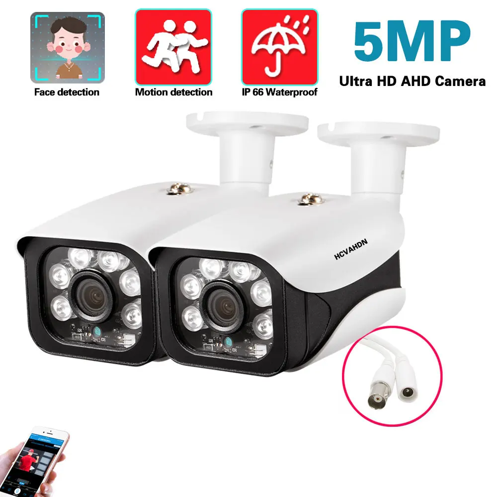 

5MP AHD CCTV Bullet Analog Camera Outdoor Waterproof Analog HD Security Surveillance Camera H.265 XMEYE Face Detection BNC Cam