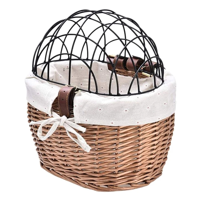 Cat Dog Bicycle Front Handlebar Basket Pets Seat Handwoven Wicker MTB Road Bike Basket Pet Cat Dog Carrier
Cat Dog Bicycle Front Handlebar Basket Pets Seat Handwoven Wicker MTB Road Bike Basket Pet Cat Dog Carrier