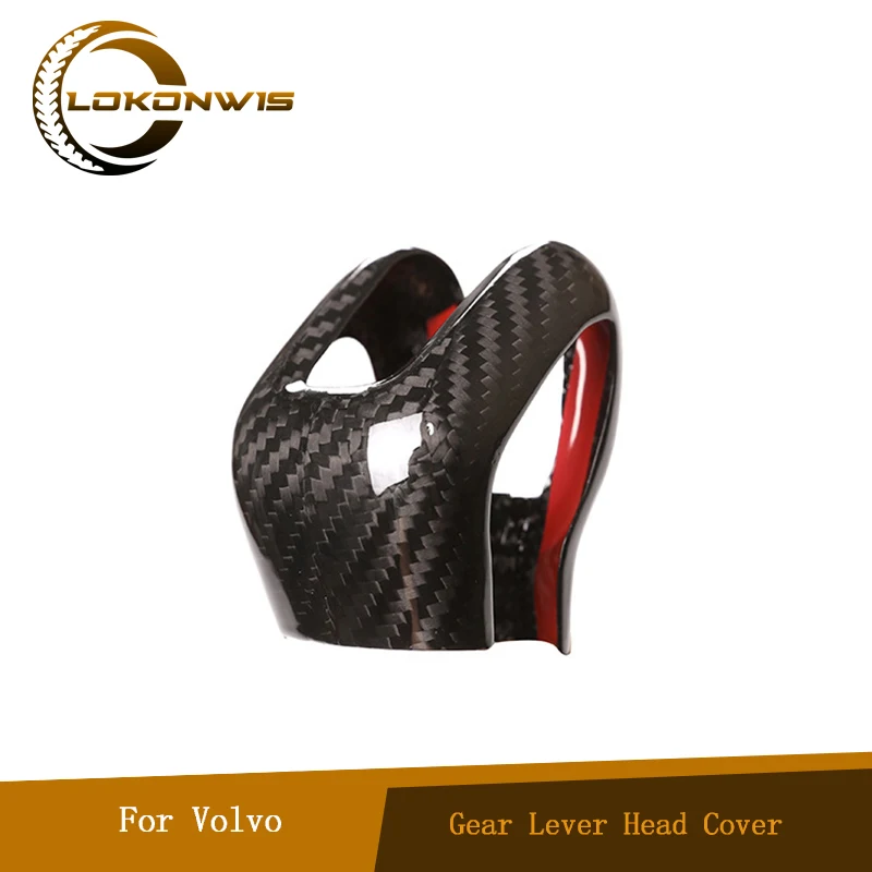 Car Gear Shift Lever Head Real Carbon Fiber Cover Sticker For Volvo XC60 XC90 S60 S80 V90 V40 V60 Interior Styling Accessories 
Car Gear Shift Lever Head Real Carbon Fiber Cover Sticker For Volvo XC60 XC90 S60 S80 V90 V40 V60 Interior Styling Accessories