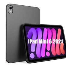 Tablet Case For iPad Mini 6 2021 A2568 Bendable Soft Silicone TPU Protective Shell Shockproof Tablet Cover For iPad mini 6th gen Tablet Case For iPad Mini 6 2021 A2568 Bendable Soft Silicone TPU Protective Shell Shockproof Tablet Cover For iPad mini 6th gen