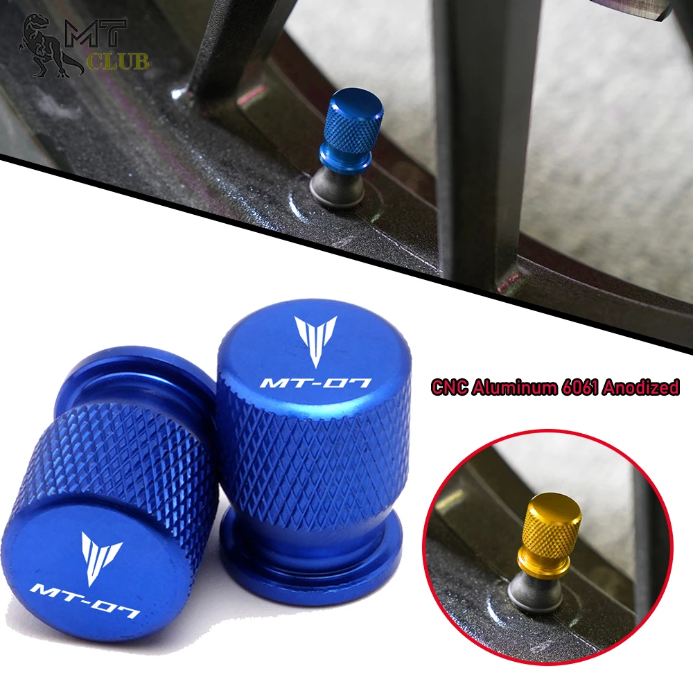 

For YAMAHA MT-07 MT07 mt 07 all year 2017 2018 2019 2020 Newest Motorcycle CNC Wheel Tire Valve Air Port stem caps Accessories