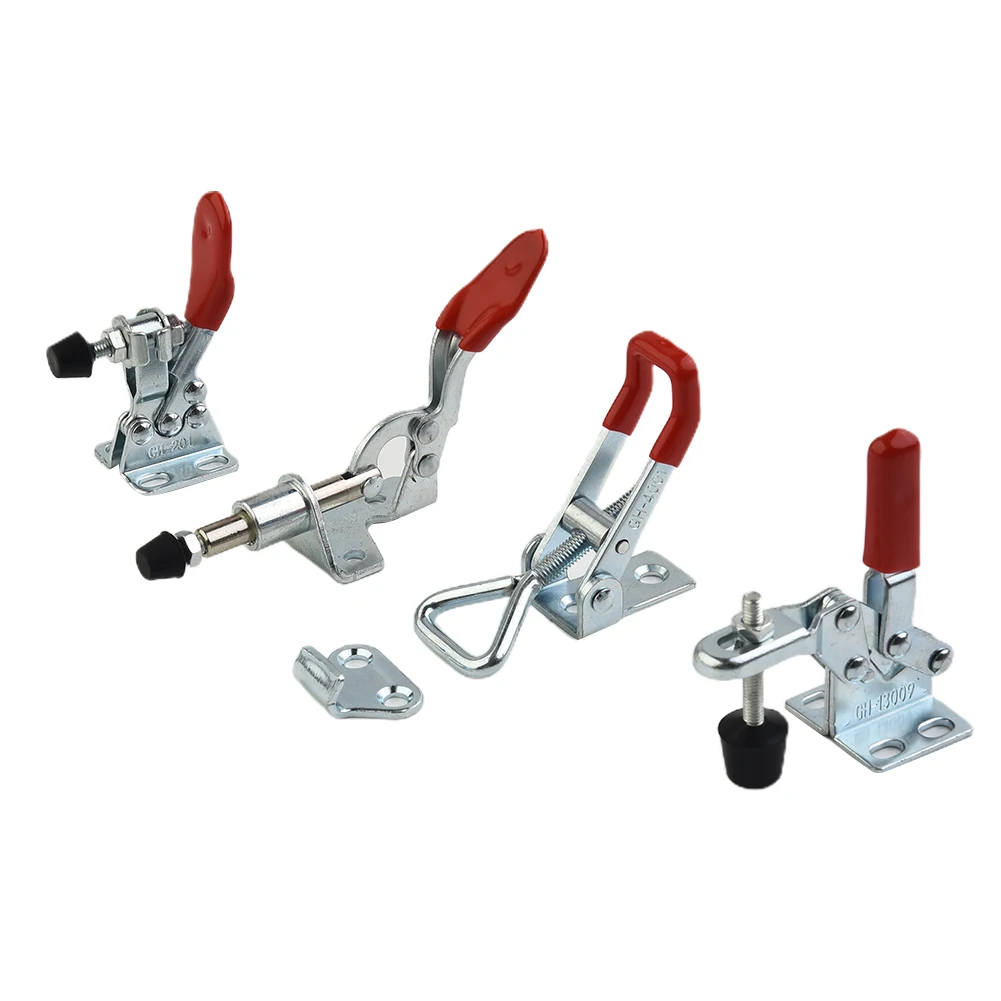Durable And Reliable Toggle Clamp Clip Hand Tool With Adjustable Rubber Pressure Tips For Holding Sheet Metal And Circuit Boards
Durable And Reliable Toggle Clamp Clip Hand Tool With Adjustable Rubber Pressure Tips For Holding Sheet Metal And Circuit Boards