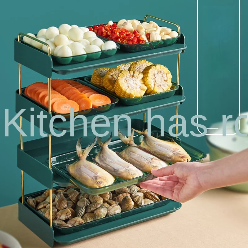 Kitchen side dish multi-layer storage superimposed preparation plate household hot pot special dish plate tray artifact
Kitchen side dish multi-layer storage superimposed preparation plate household hot pot special dish plate tray artifact