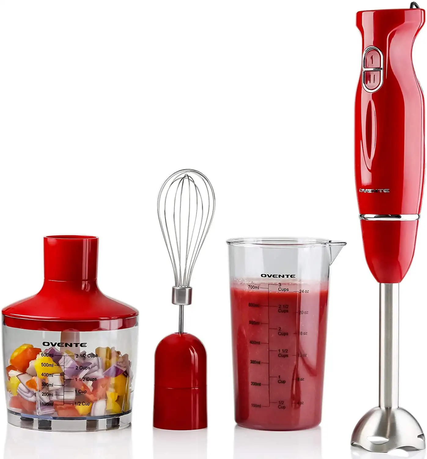 Immersion Electric Hand Blender 300 Watt Power 2 Mix Speed with Stainless Steel Blades, Handheld Stick Mixer Set
Immersion Electric Hand Blender 300 Watt Power 2 Mix Speed with Stainless Steel Blades, Handheld Stick Mixer Set