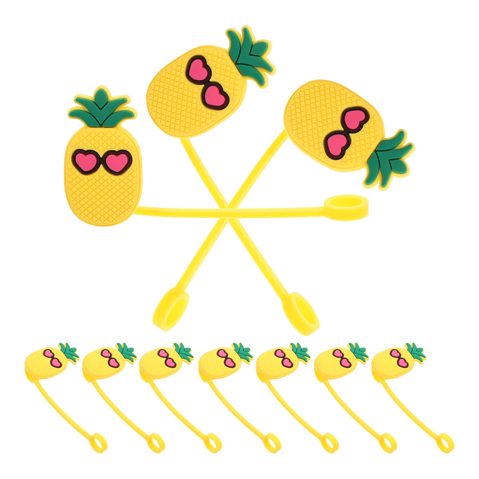 Pineapple Straw Cap Topper Covers Toppers Tip Tips Protector Adorable Stopper Caps PVC Lids
Pineapple Straw Cap Topper Covers Toppers Tip Tips Protector Adorable Stopper Caps PVC Lids