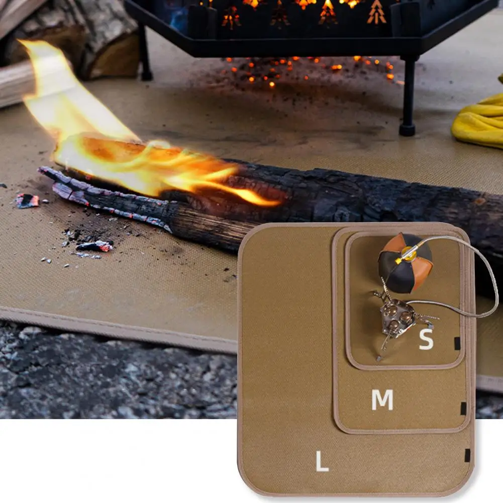 Flame Retardant Mat Anti-scald Flame Retardant Table Protection Safe Camping Bonfires Ember Mat Blanket Camping Supplies 
Flame Retardant Mat Anti-scald Flame Retardant Table Protection Safe Camping Bonfires Ember Mat Blanket Camping Supplies