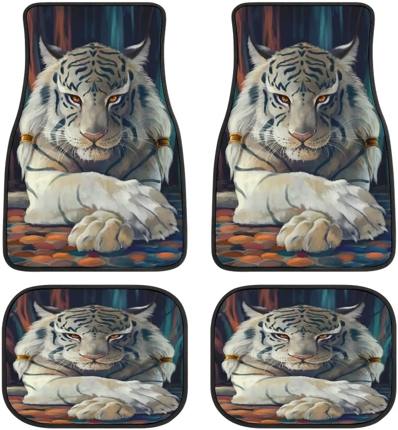 Animal Car Mats Holy White Tiger Universal Drive Seat Carpet Vehicle Interior Protector Mats Funny Designs All-Weather Mats Fit
Animal Car Mats Holy White Tiger Universal Drive Seat Carpet Vehicle Interior Protector Mats Funny Designs All-Weather Mats Fit