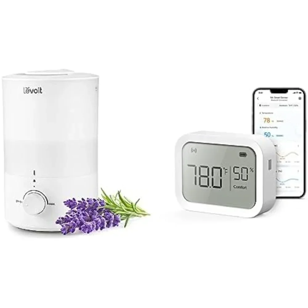 Humidifiers for Bedroom Smell Distributor Cool Mist Top Fill Smart Temperature Humidity Sensor Essential Oil Diffuser Fragrance
Humidifiers for Bedroom Smell Distributor Cool Mist Top Fill Smart Temperature Humidity Sensor Essential Oil Diffuser Fragrance