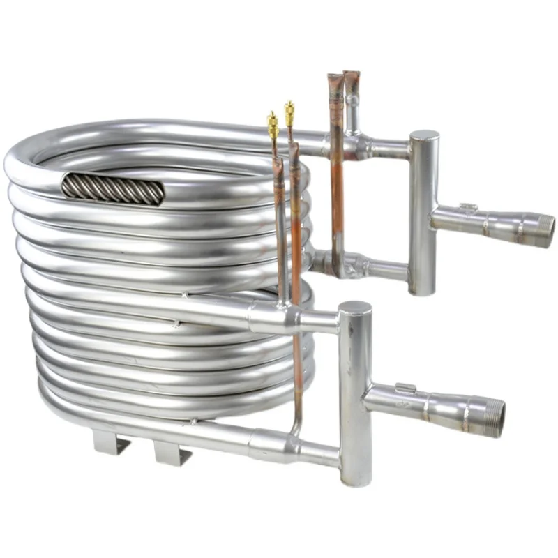 10 PI stainless steel heat exchanger inside 316L outside 304 anti-corrosion coaxial bushing air energy heat pump
10 PI stainless steel heat exchanger inside 316L outside 304 anti-corrosion coaxial bushing air energy heat pump