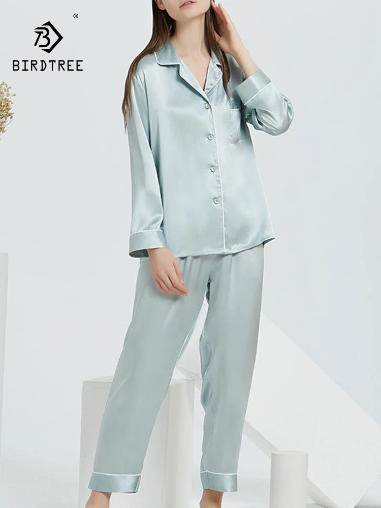 Birdtree 16 мм 100% шелк тутового шелкопряда Весна Лето одежда для сна для пары комплект со штанами с длинными рукавами минималистичные домашние пижамы Новинка S41357QC
Birdtree 16 мм 100% шелк тутового шелкопряда Весна Лето одежда для сна для пары комплект со штанами с длинными рукавами минималистичные домашние пижамы Новинка S41357QC