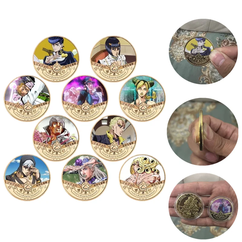 Anime JoJo's Bizarre Adventure Kira Yoshikage Commemorative Badge Cosplay Alloy Coin KILLER QUEEN Skull Collecting Coins Prop
Anime JoJo's Bizarre Adventure Kira Yoshikage Commemorative Badge Cosplay Alloy Coin KILLER QUEEN Skull Collecting Coins Prop