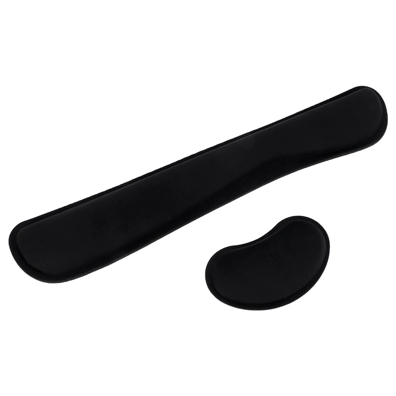 Gel Memory Foam Set Keyboard Wrist Rest Pad, Mouse Wrist Cushion Support For Office, Lightweight,Black
Gel Memory Foam Set Keyboard Wrist Rest Pad, Mouse Wrist Cushion Support For Office, Lightweight,Black