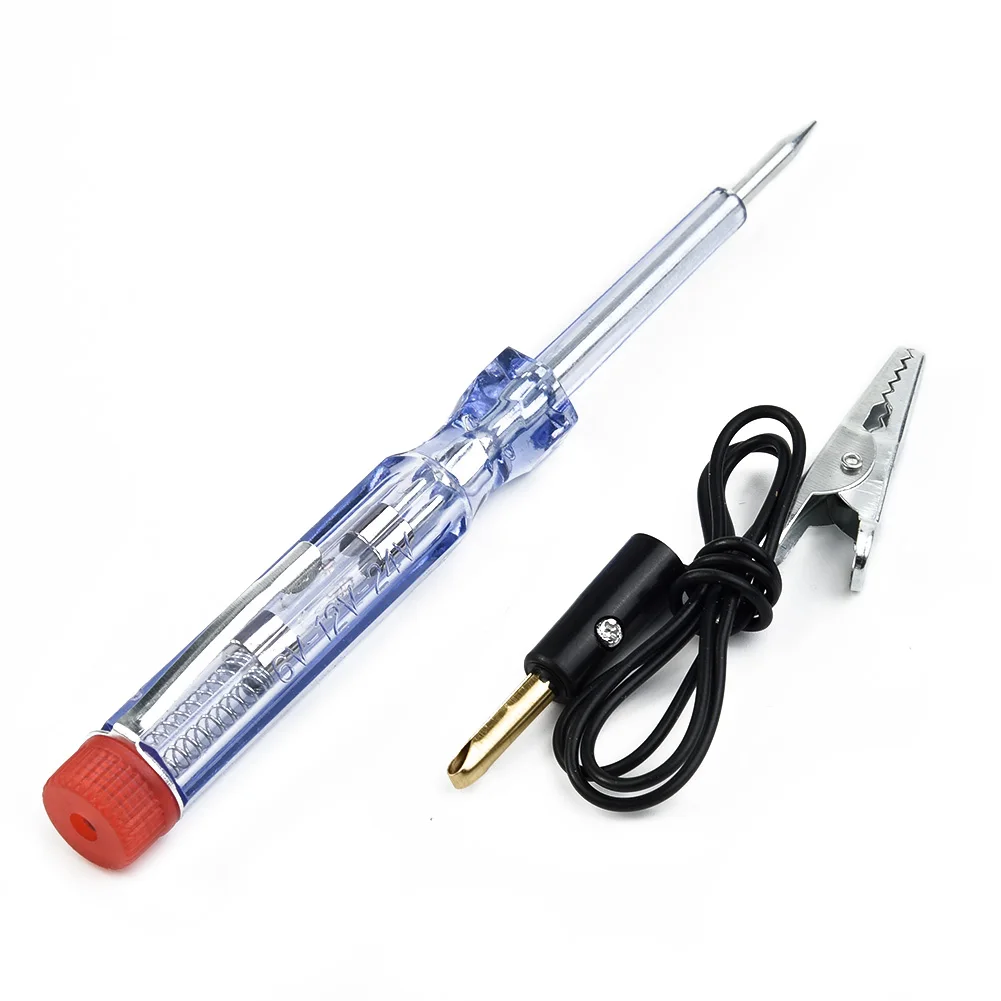 Durable Practical New Useful Circuit Tester 6/12/24V Test Light Pen Long probe Replaceable Continuity Detector
Durable Practical New Useful Circuit Tester 6/12/24V Test Light Pen Long probe Replaceable Continuity Detector