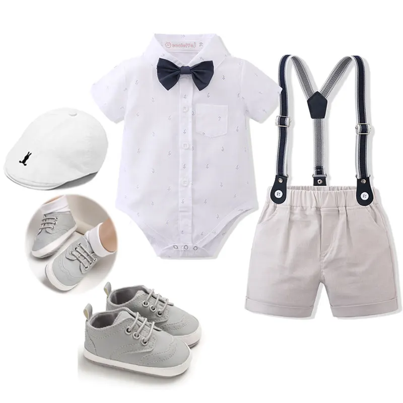 Boys Clothes Gentleman Baby 1 Year Old for Infant Romper with Suspender Pants Wedding Birthday
Boys Clothes Gentleman Baby 1 Year Old for Infant Romper with Suspender Pants Wedding Birthday