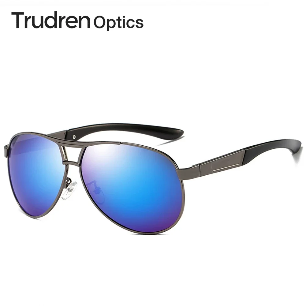 

Trudren Oversized Pilot Metal Sunglasses for Men UV 400 Polarized Driving Sun Glasses Mens Big Frame Aviation Sunglass 1041