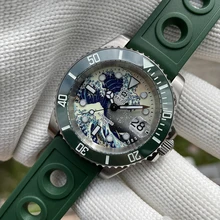 STEELDIVE SD1953J Mechanical Watch For Men Synthetic Sapphire Crystal Kanagawa 3D Printed Luminous Surface Automatic Dive Watch
STEELDIVE SD1953J Mechanical Watch For Men Synthetic Sapphire Crystal Kanagawa 3D Printed Luminous Surface Automatic Dive Watch