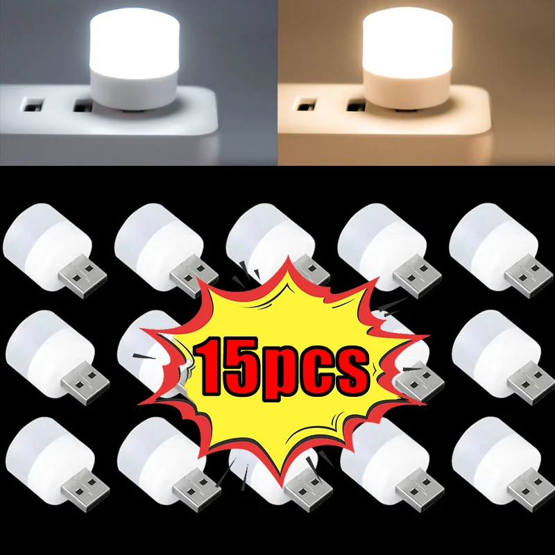 10/15pcs USB Plug Lamp Computer Mobile Power Charging Small Book Lamps LED Eye Protection Reading Light Small Round Night Light
10/15pcs USB Plug Lamp Computer Mobile Power Charging Small Book Lamps LED Eye Protection Reading Light Small Round Night Light