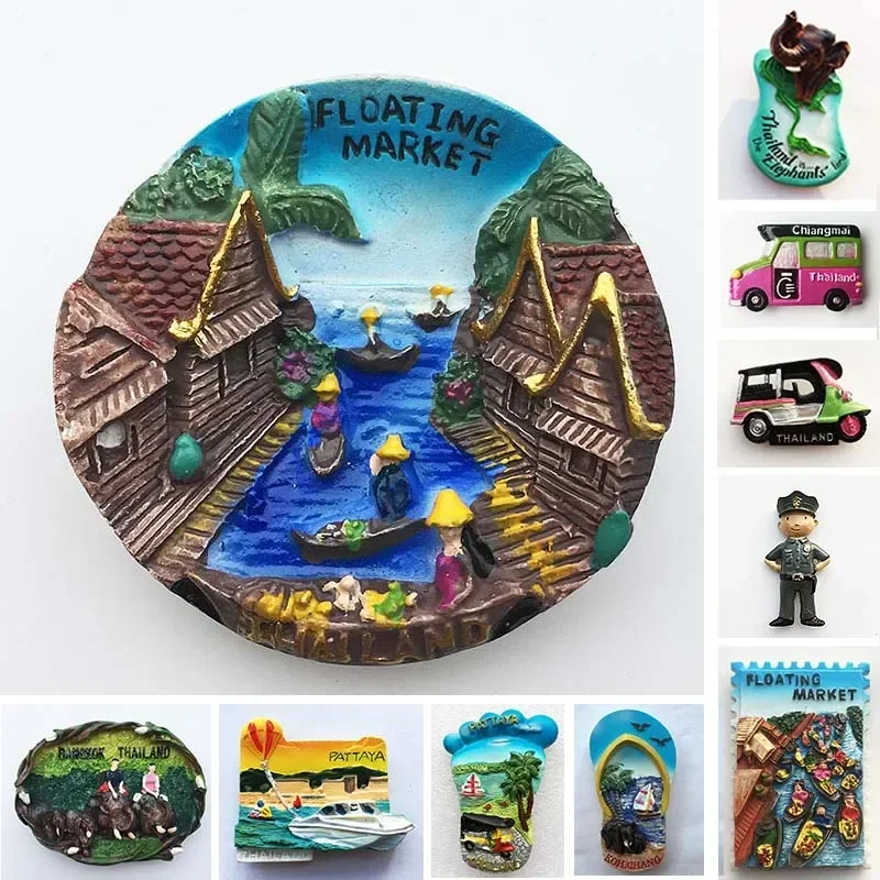 Thailand bangkok fridge magnets Tourism souvenir travel gifts Floating market chiangmai Phuket Magnetic Refrigerator Stickers
Thailand bangkok fridge magnets Tourism souvenir travel gifts Floating market chiangmai Phuket Magnetic Refrigerator Stickers