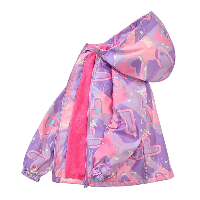 Spring Autumn Waterproof Hooded Girls Lovely Warm Fleece Lined Zip Jackets School Kids Outfit Top Coats Child Outerwear 3-14 Yrs
Spring Autumn Waterproof Hooded Girls Lovely Warm Fleece Lined Zip Jackets School Kids Outfit Top Coats Child Outerwear 3-14 Yrs