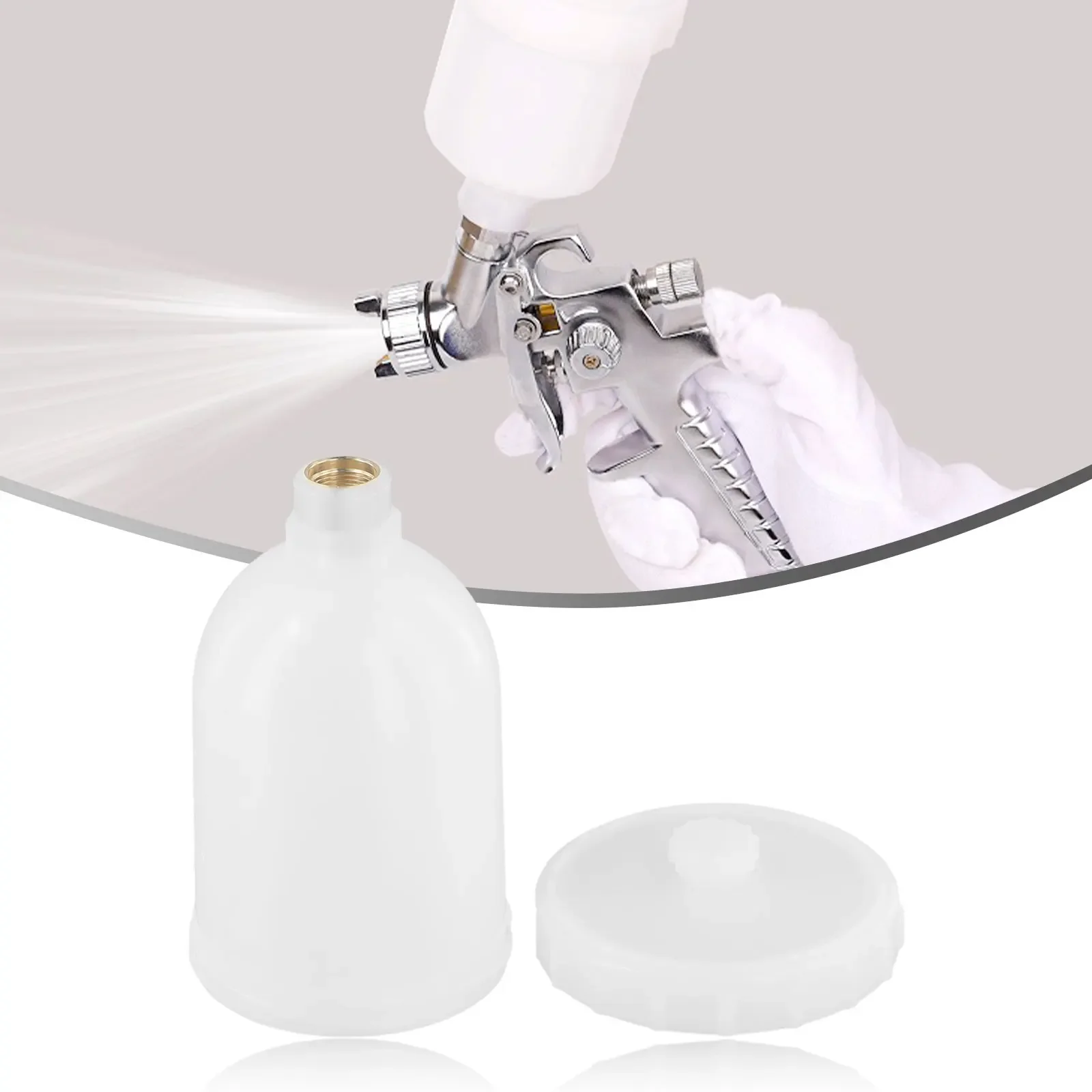 Plastic Pot Spray Paint Pot M14X1.0P Spray Paint Spraygun Pot 300ML Pneumatic Tool Accessories Durable High Quality
Plastic Pot Spray Paint Pot M14X1.0P Spray Paint Spraygun Pot 300ML Pneumatic Tool Accessories Durable High Quality