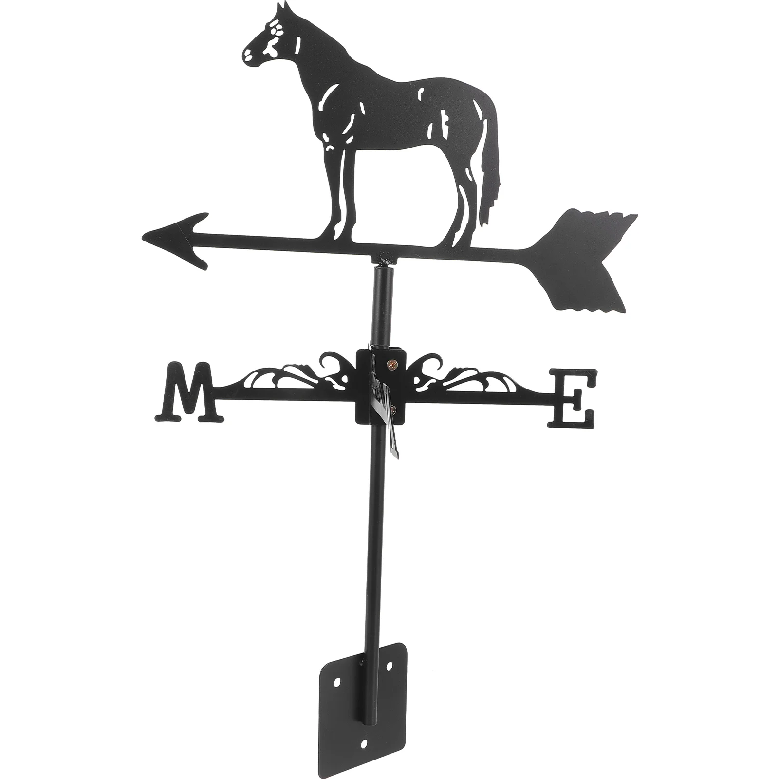 Metal Outdoor Garden Horse Weathervane Wind Direction Indicator Iron Decor
Metal Outdoor Garden Horse Weathervane Wind Direction Indicator Iron Decor