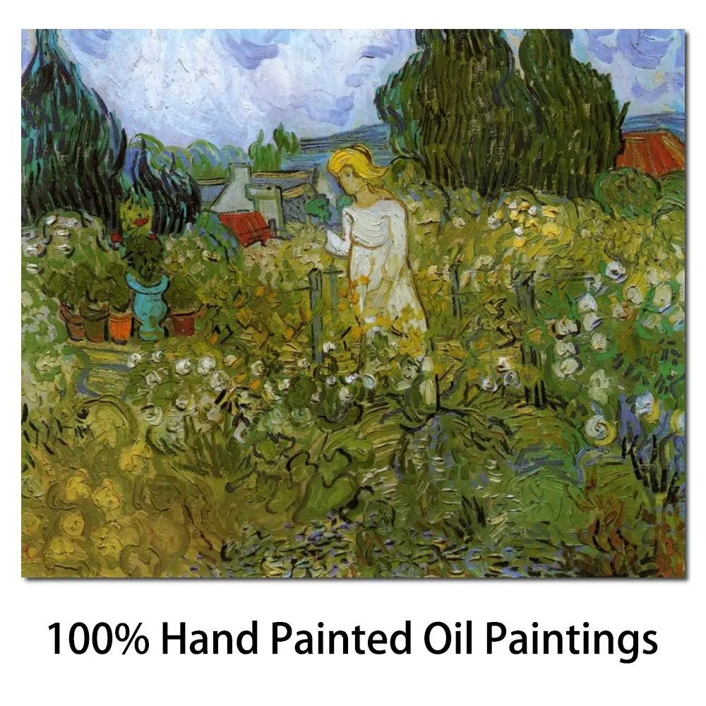 

Modern Canvas Wall Art Garden Landscape Vincent Van Gogh Oil Painting Reproduction Mademoiselle Gachet Hand Painted High Quality