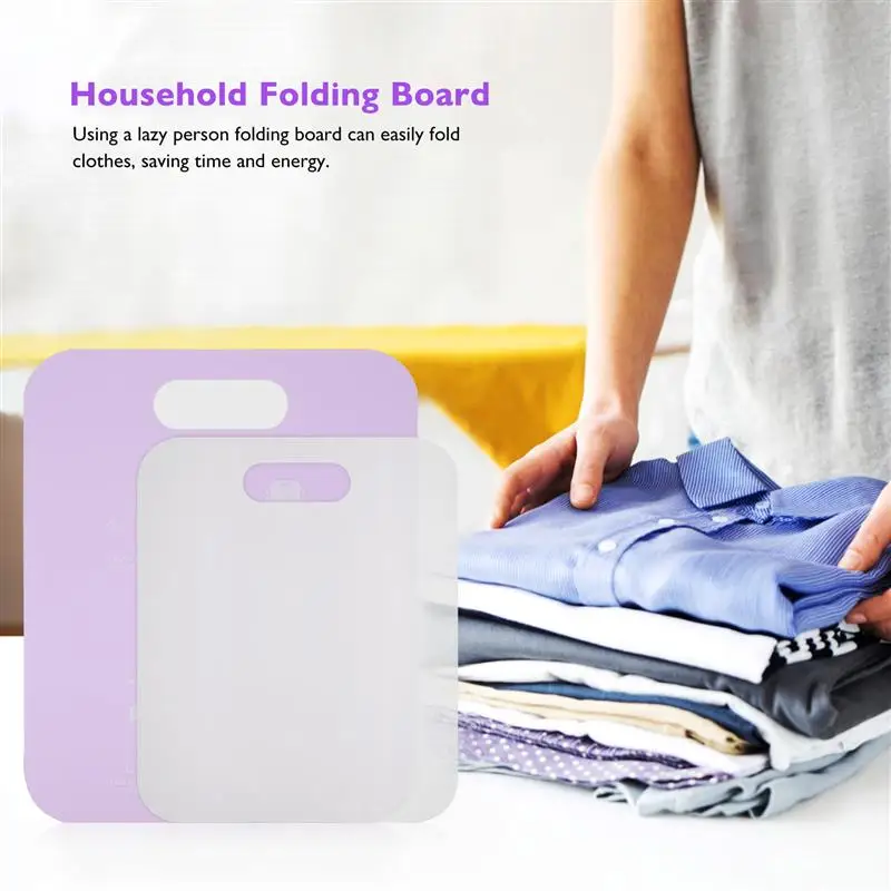 

2pcs Lazy Person Clothes Folding Board Convenient T Shirts Dress Closet Fold Organizer Quick Save Time