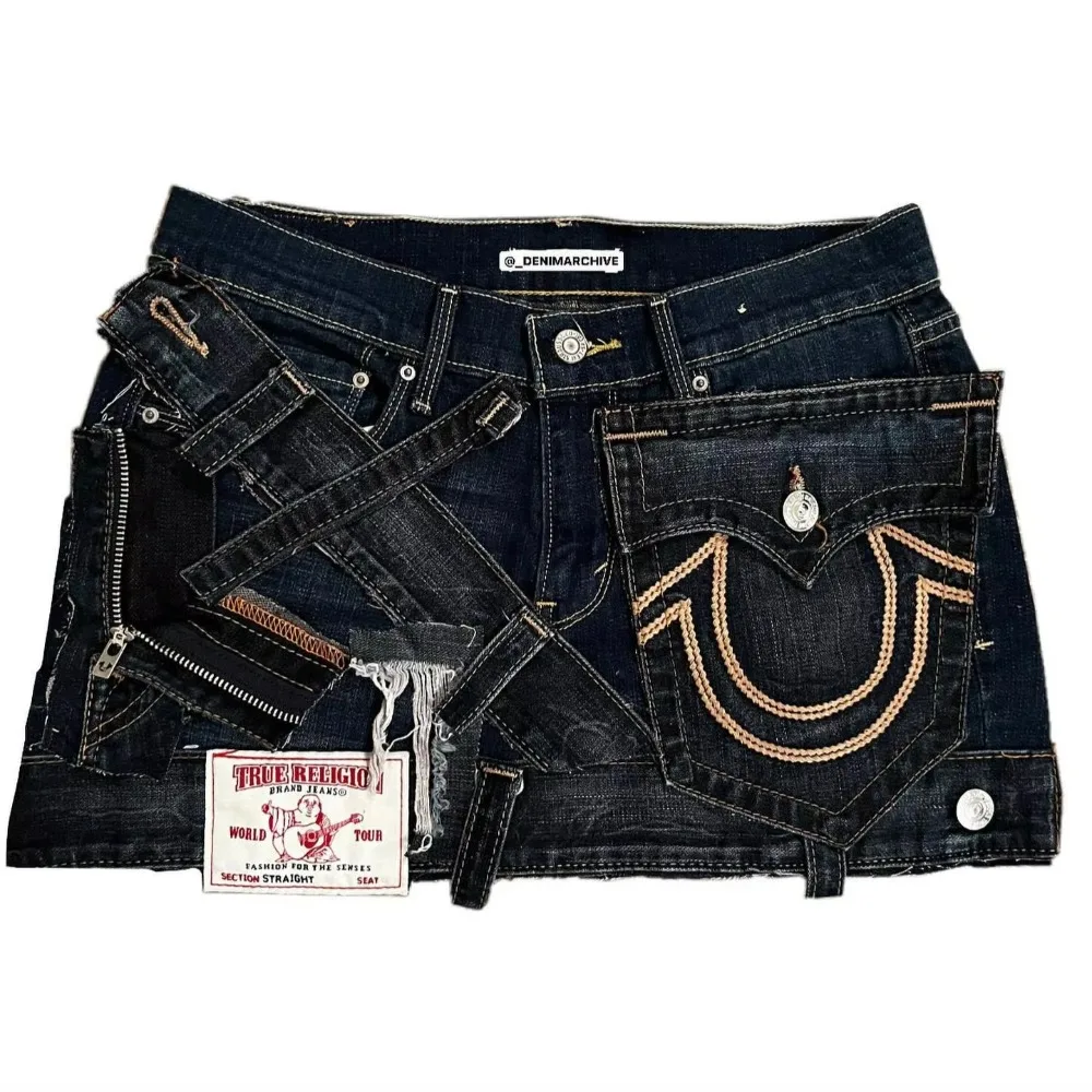 Y2K Gothic Punk Style Denim Short Skirt Women Harajuku Retro Patched Zipper Skirt Streetwear Low Waist Vintage Jeans Mini Skirt 12 S39ec701de6c5498faed5b50877dc452d8