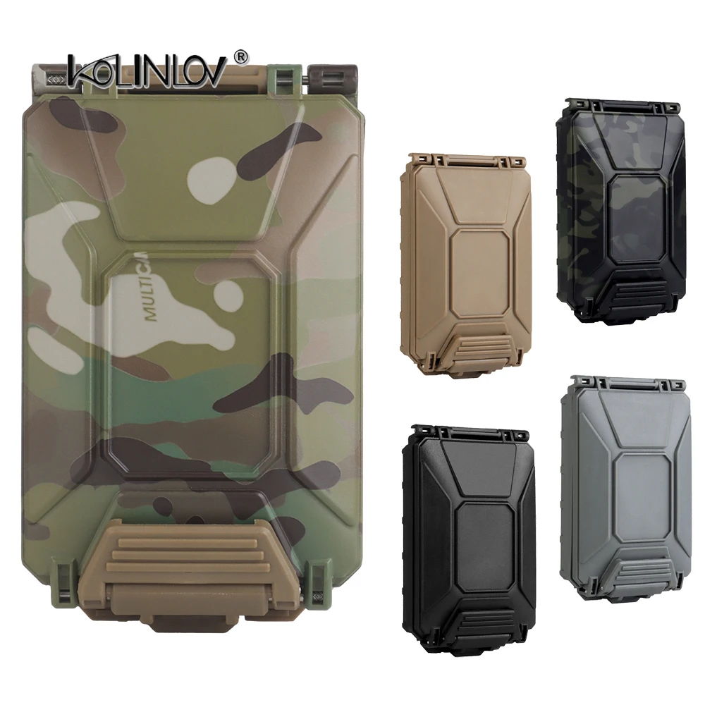 

Tactical Battery Case CR2032 AAA 18650 18350 CR123A Battery MOLLE Airsoft Vest Military Modular Magazine Waterproof Storage Box