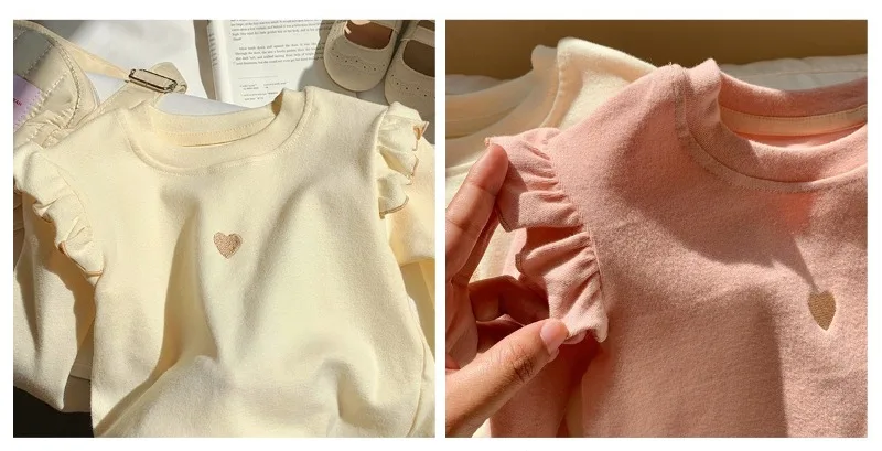 1-8Y طفل الفتيات طويلة الأكمام تي شيرت 2025 الخريف جديد طفل رقيقة المخملية أفخم قاعدة قميص الأطفال الحب المطرزة قميص بلايز 1-8Y طفل الفتيات طويلة الأكمام تي شيرت 2025 الخريف جديد طفل رقيقة المخملية أفخم قاعدة قميص الأطفال الحب المطرزة قميص بلايز