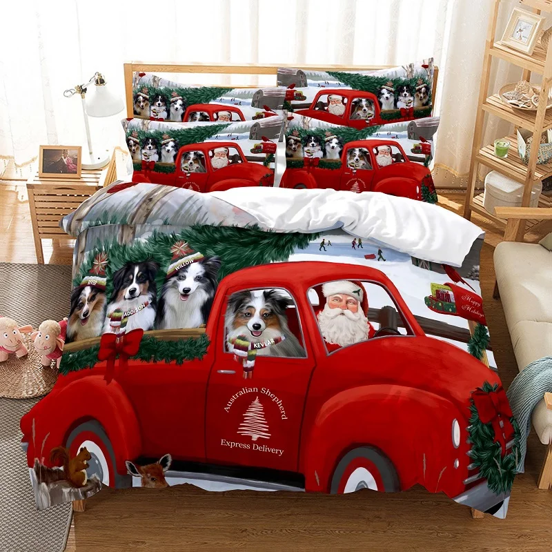 Santa Claus Bedding Set Duvet Cover Set Fashion Quilt Cover Boys Girls Bed Set Christmas Decorations Bedroom Hotel Bedding Set
Santa Claus Bedding Set Duvet Cover Set Fashion Quilt Cover Boys Girls Bed Set Christmas Decorations Bedroom Hotel Bedding Set