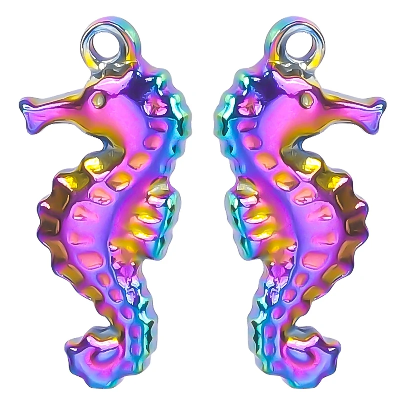 1Pcs Rainbow Color Fashion Small Seahorse Ocean Pendant Creature Animal Stainless Steel Charms For Making Jewelry Accessories
1Pcs Rainbow Color Fashion Small Seahorse Ocean Pendant Creature Animal Stainless Steel Charms For Making Jewelry Accessories