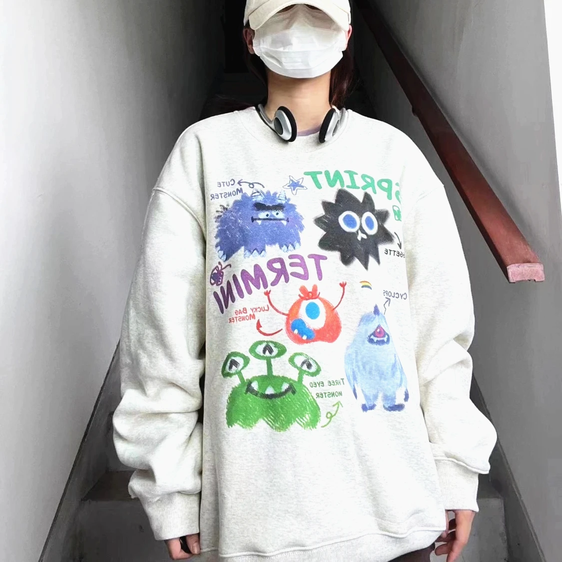 American Vintage Cartoon Monsters Graphic Sweatshirt Pullover Men Women Funny Hip Hop Anime Hoodie Winter Kawaii Clothes Casual
American Vintage Cartoon Monsters Graphic Sweatshirt Pullover Men Women Funny Hip Hop Anime Hoodie Winter Kawaii Clothes Casual