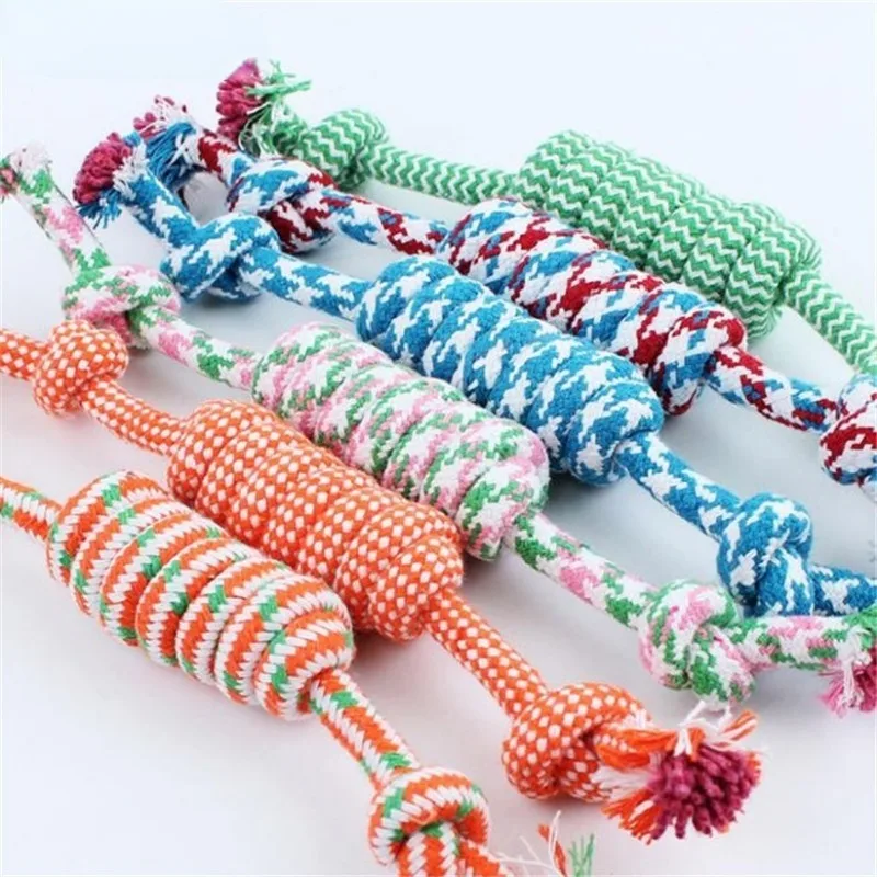 

Pet Supplies Dog Rope Chew Toy Outdoor Training Fun Playing Cat Dogs Toys for Large Small Dog Durable Braided Rope Toy