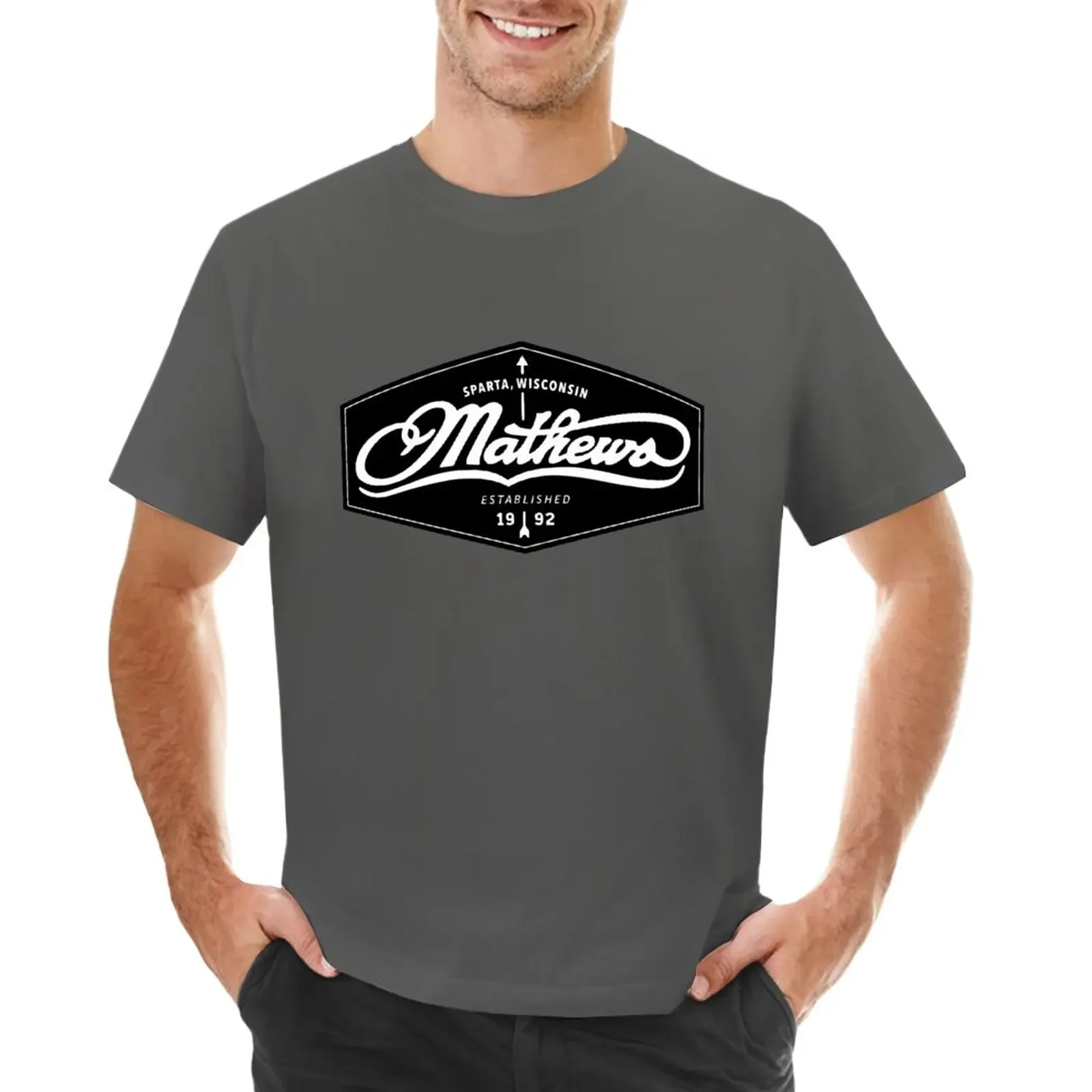 

MATHEWS ARCHERY LOGO CROSSBOW ARROW T-Shirt oversized boys whites sports fans plus sizes slim fit t shirts for men