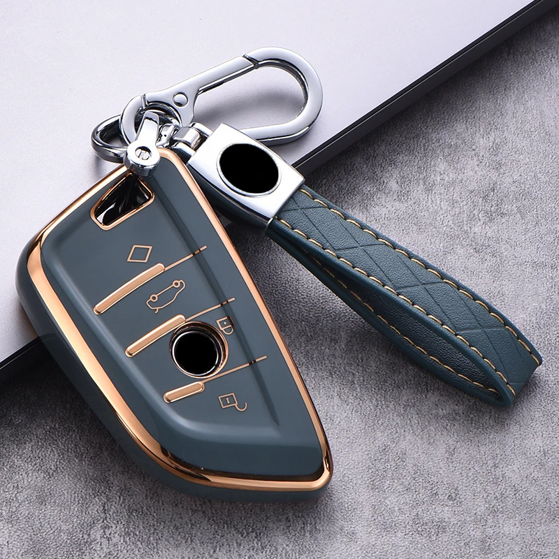 

TPU Car Key Case Cover Holder Shell For BMW 2 3 5 7 Series 6GT X1 X3 X5 X6 F45 F46 G20 G30 G32 G11 G12 F48 G01 F15 F85 F16 F86