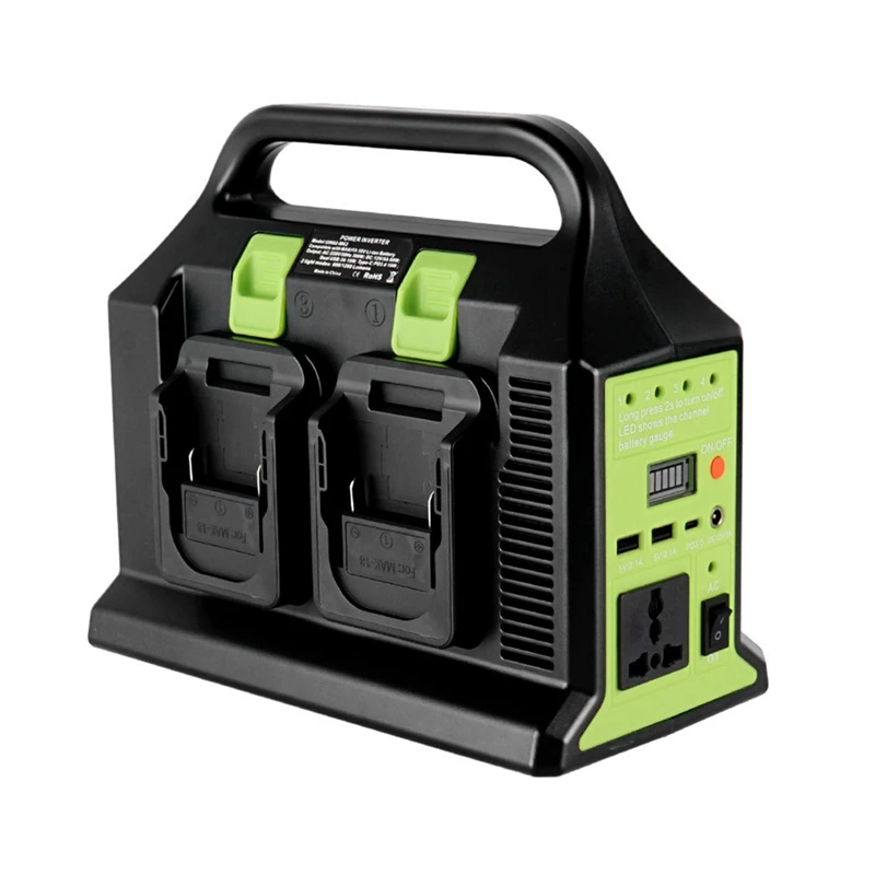 Преобразователь внешнего аккумулятора Tpye-C с USB PD3.0 на 220 В переменного тока, 300 Вт, конвертер со стандартным аккумулятором Makita 18 в
Преобразователь внешнего аккумулятора Tpye-C с USB PD3.0 на 220 В переменного тока, 300 Вт, конвертер со стандартным аккумулятором Makita 18 в