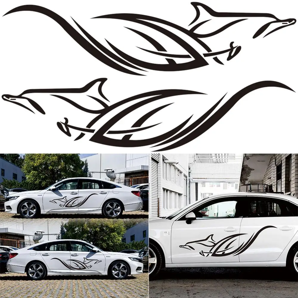 180*45cm Vinyl Car Stickers And Decals Car Body Racing Side Door Stickers Dolphin Totem Styling Decoration Camper Accessories
180*45cm Vinyl Car Stickers And Decals Car Body Racing Side Door Stickers Dolphin Totem Styling Decoration Camper Accessories