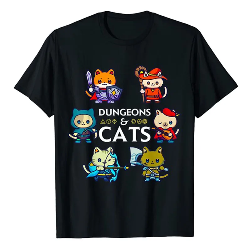 Dungeons and Cats RPG D20 Dice Nerdy Fantasy Gamer Cat Gift T-Shirt Gifts Funny Kawaii Sarcastic and Ironic Cool Kitten Tee Tops
Dungeons and Cats RPG D20 Dice Nerdy Fantasy Gamer Cat Gift T-Shirt Gifts Funny Kawaii Sarcastic and Ironic Cool Kitten Tee Tops