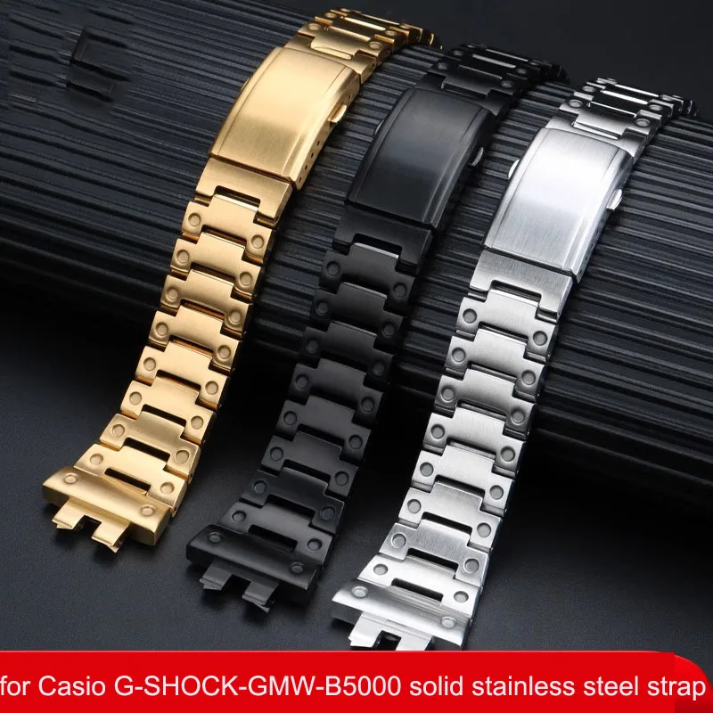 Watch bracelet for casio G-shock GMW-B5000 watch band Solid steel strap small square wristband watch Accessories waterproof wris
Watch bracelet for casio G-shock GMW-B5000 watch band Solid steel strap small square wristband watch Accessories waterproof wris