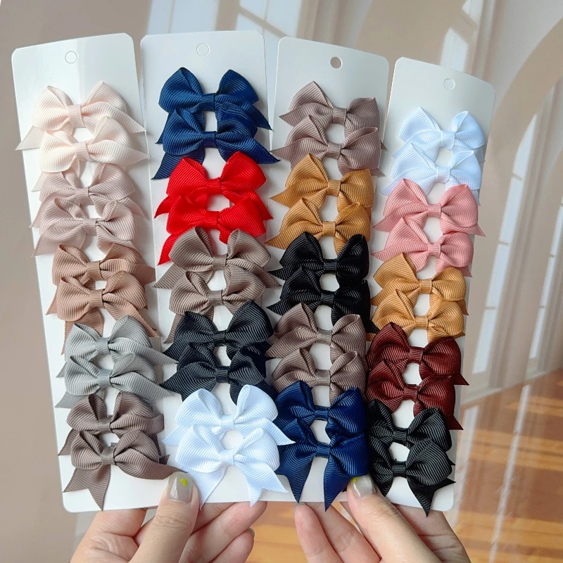 10/20Pcs Swallowtail Bowknot Hair Clips New Cute Solid Ribbon Girls Handmade Bows Hairpin Barrettes Kids Hair Accessories
10/20Pcs Swallowtail Bowknot Hair Clips New Cute Solid Ribbon Girls Handmade Bows Hairpin Barrettes Kids Hair Accessories