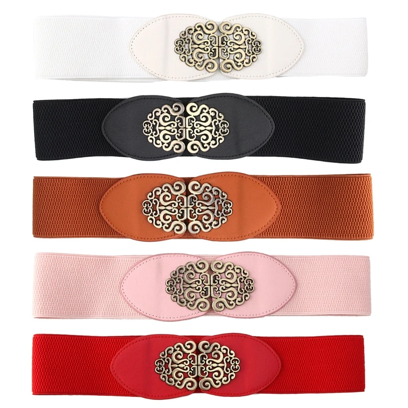 Chinese Style Buckle Stretchy Belt For Dresses Elastic Corset Waist Belt Sculpting Girdle Fashion Belts Women
Chinese Style Buckle Stretchy Belt For Dresses Elastic Corset Waist Belt Sculpting Girdle Fashion Belts Women