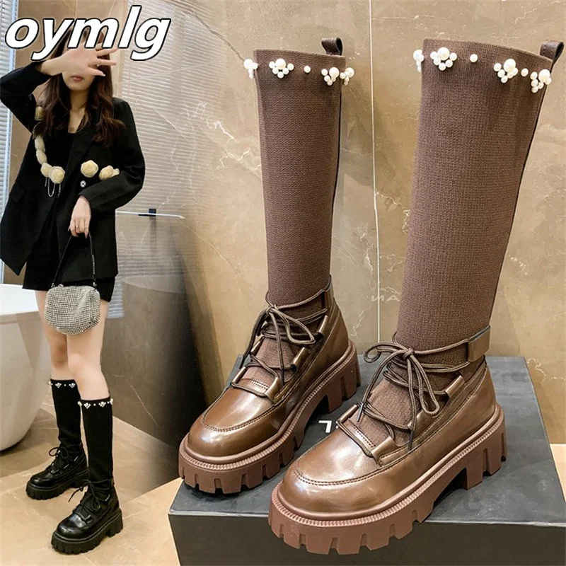 Mid-tube boots women's 2022 new socks boots thick bottom autumn casual elastic socks boots women's tide black boots
Mid-tube boots women's 2022 new socks boots thick bottom autumn casual elastic socks boots women's tide black boots