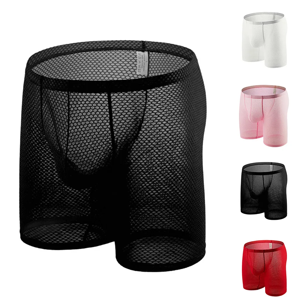 Men Sexy Mesh Underwear See Through Shorts Trunks Underpants Boxer Breathable Panties Undies U Convex Long Leg Boxers
Men Sexy Mesh Underwear See Through Shorts Trunks Underpants Boxer Breathable Panties Undies U Convex Long Leg Boxers