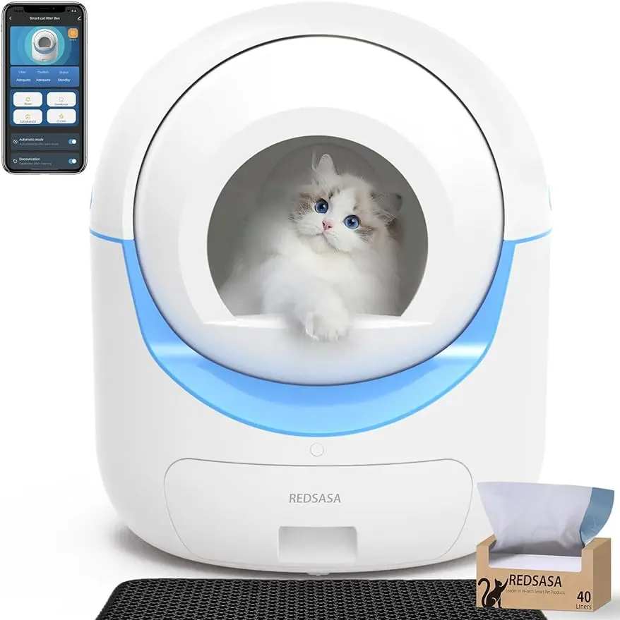 Self Cleaning Cat Litter Box, Automatic Cat Litter Box for Multi Cats, Smart Safety Protection Cat Litter Box,
Self Cleaning Cat Litter Box, Automatic Cat Litter Box for Multi Cats, Smart Safety Protection Cat Litter Box,