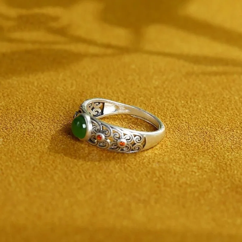 Bagues à motif creux simple pour femmes, cuivre rétro, index ouvert, gothique, accessoires de bijoux pour filles, cadeau de vacances, mode 4