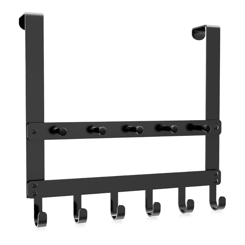 Q1JB Вешалка для полотенец над дверью с 11 крючками для полотенец и одежды Задняя часть ванной комнаты
Q1JB Вешалка для полотенец над дверью с 11 крючками для полотенец и одежды Задняя часть ванной комнаты