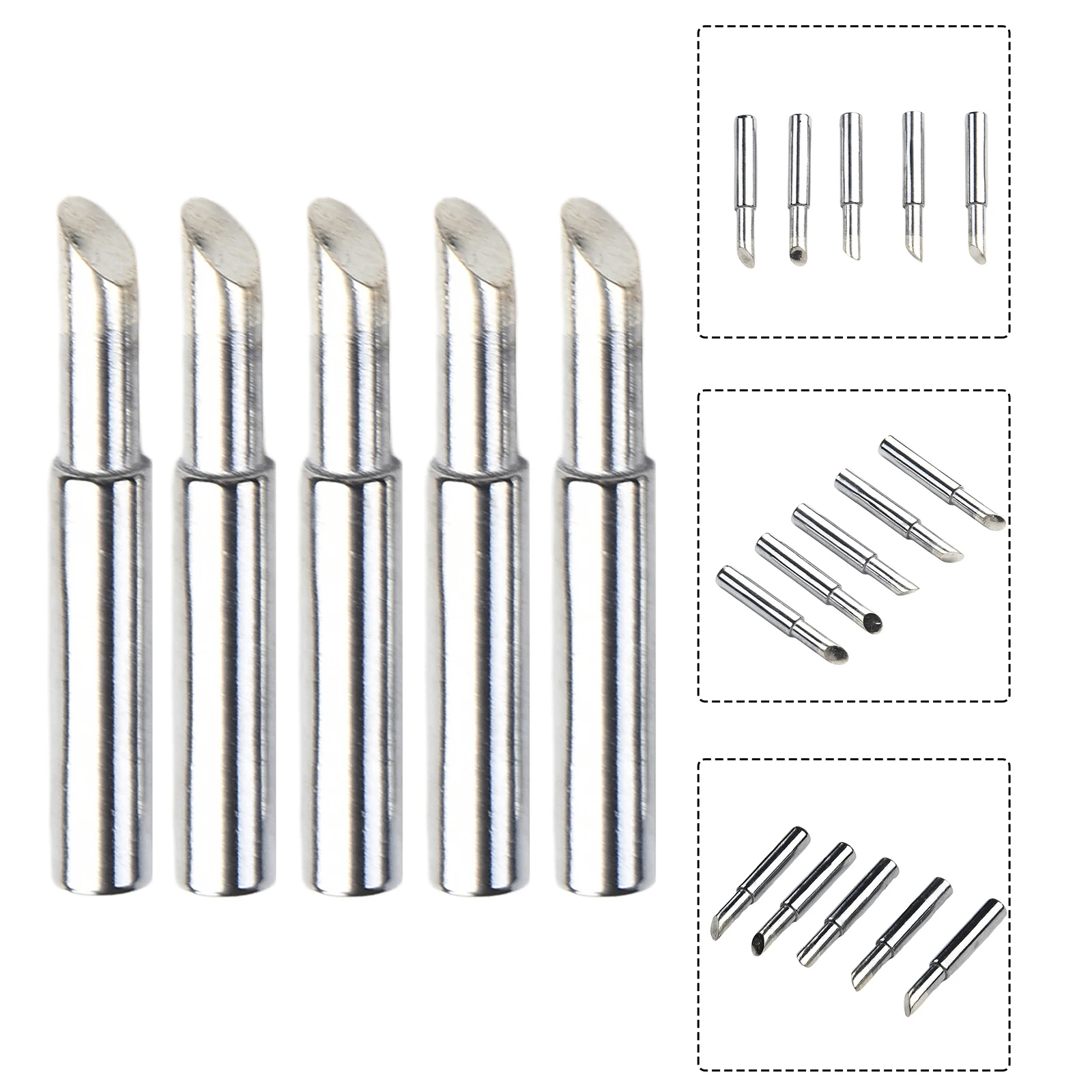 5Pcs Soldering Iron Tips 900M-T-5C Pure Copper Welding Tip For Thick Terminal Circuit Boards Power Tools Welding Equipment Parts
5Pcs Soldering Iron Tips 900M-T-5C Pure Copper Welding Tip For Thick Terminal Circuit Boards Power Tools Welding Equipment Parts